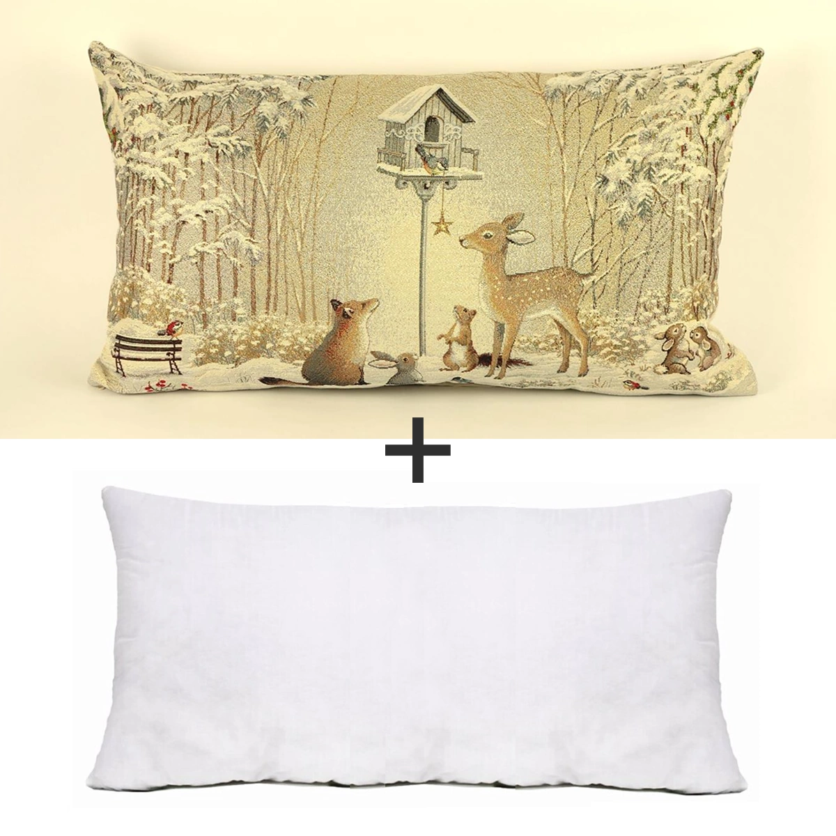 Poduszka gobelinowa zimowa SW235B 40x70 cm z wypełnieniem 235B-z-wypelnieniem-poduszka-gotowa-gobelinowa