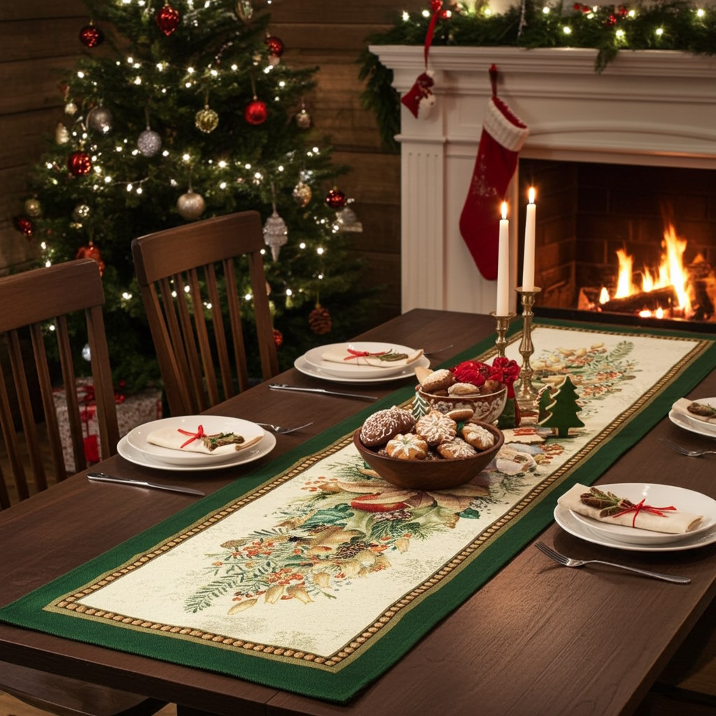 Bieżnik gobelinowy świąteczny 45x140 - SW404 Bieznik-gobelinowy-swiateczny-45x140-SW404-marion