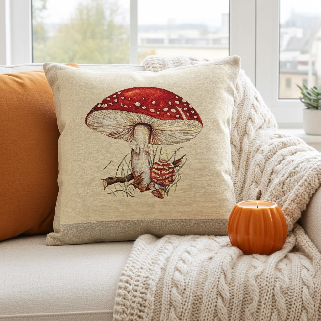 Poszewka gobelinowa Muchomor Poszewka-gobelinowa-Muchomor-Hurtownia-Tkanin-Marion