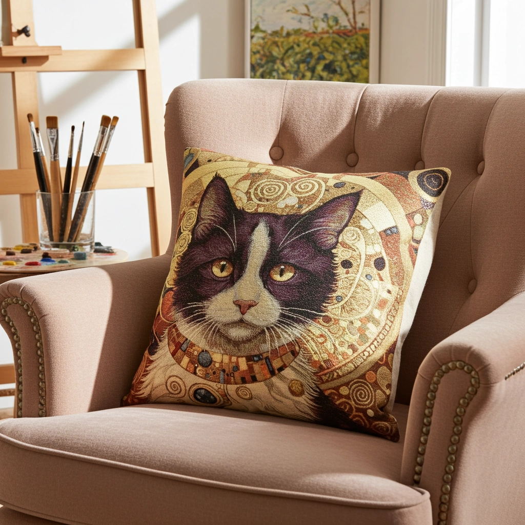 Poszewka gobelinowa Złoty kot Poszewka-gobelinowa-Zloty-kot-Hurtownia-Tkanin-Marion-edited_3