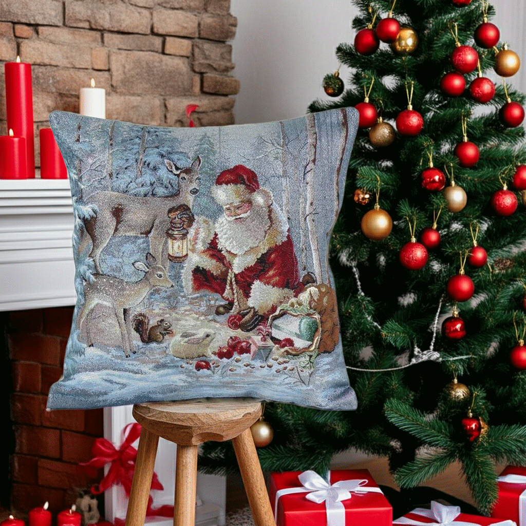 Poszewka gobelinowa świąteczna SW220 Poszewka-gobelinowa-swiateczna-SW220-Hurtownia-Tkanin-Marion-poduszka