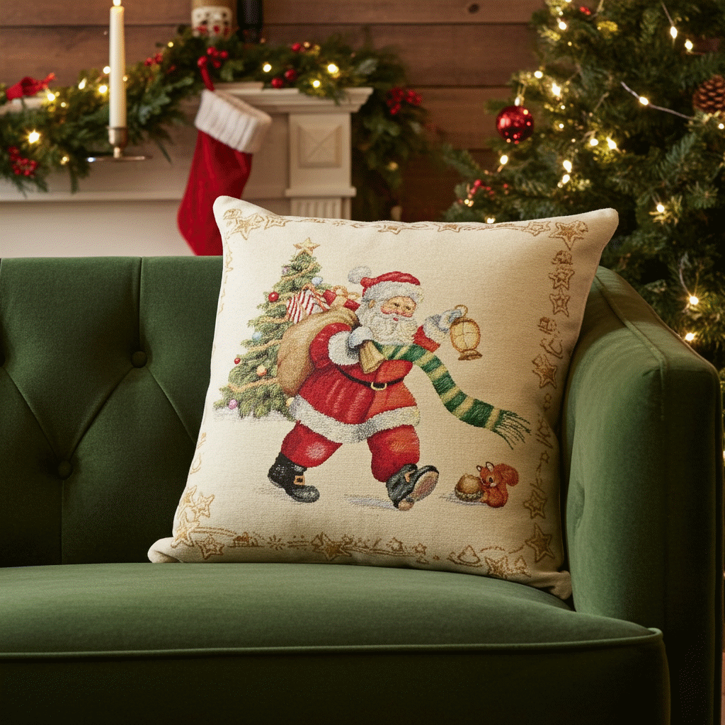 Poszewka gobelinowa świąteczna SW265 Poszewka-gobelinowa-swiateczna-SW265-Hurtownia-Tkanin-Marion-poduszka