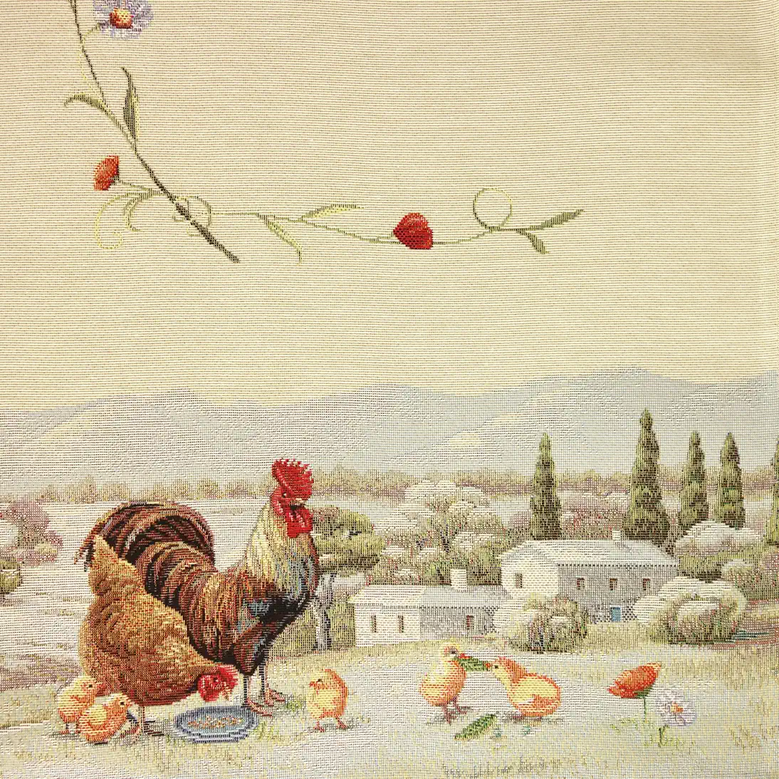 Bieżnik gobelinowy 40x100 - Kurnik 2 bieznik_40x100_-_kurnik_2_-_6