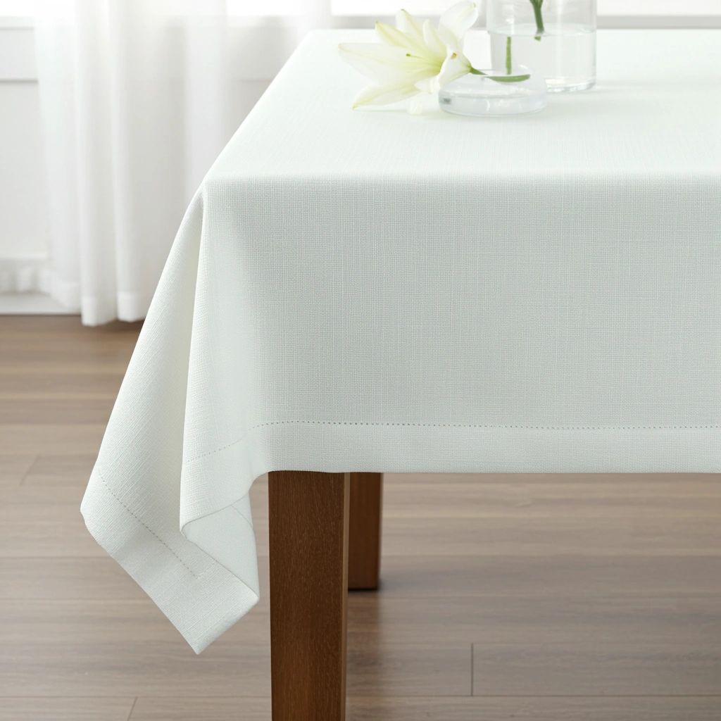 Obrus z mereżką Gabriela - biały marion-hurtownia-tkanin-krakow-b2b-obrusy-gobeliny-poszewki
