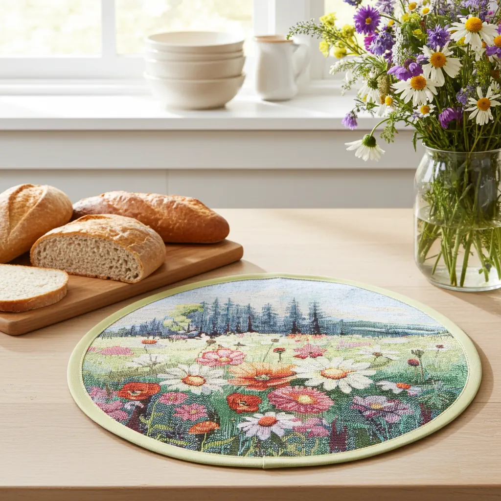 Serwetka gobelinowa średnica 27 cm - Polne kwiaty polne-kwiaty-serwetka-27-okragla-gobelinowa-marion