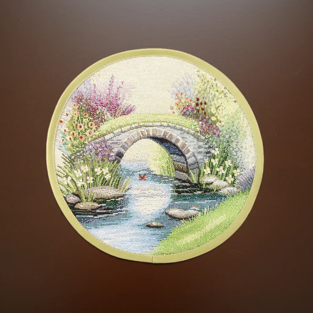 Serwetka gobelinowa średnica 27 cm - Wiosna W037 serwetka-okragla-wiosna-037-gobelinowa-marion