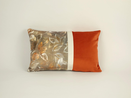 Poduszka welwetowa - Anele Mini - ceglasty