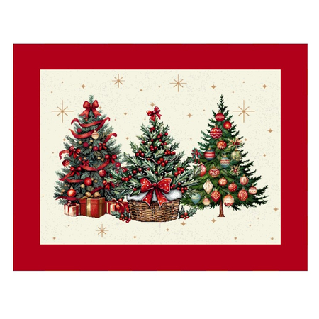 Serwetka gobelinowa 40x50 - Choinka z prezentami