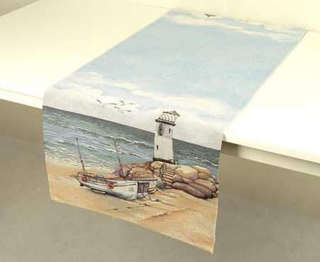 Bieżnik gobelinowy 45x140 - plaża