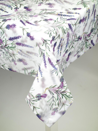 Obrus "Lawenda 5" -  podszyty  , Kwadrat 110 x 110 cm