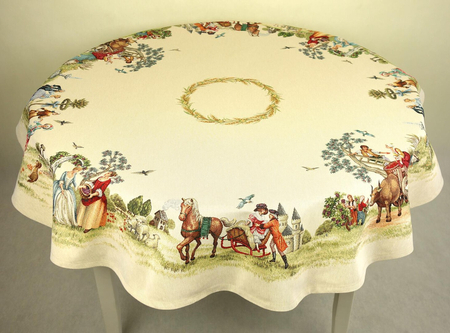 Obrus gobelinowy okrągły 001 - średnica  140 cm