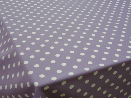 Tkanina obrusowa "Grochy - fiolet"