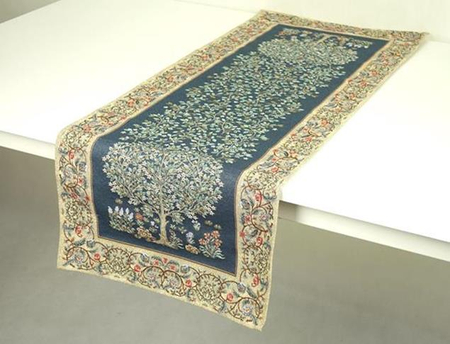 Bieżnik gobelinowy 40x100 Drzewko szczęścia granatowe