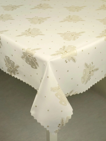 Obrus świąteczny "Złoty dzwonek" - ząbek