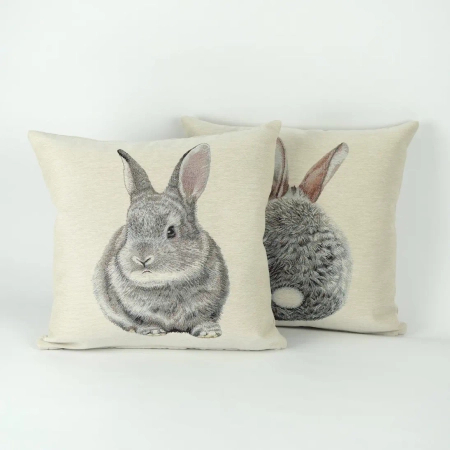 Poszewka gobelinowa dwustronna Króliczek