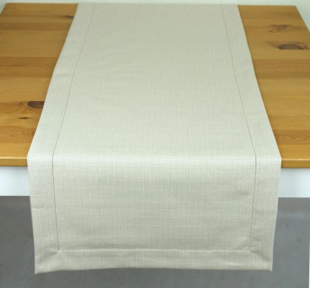 Bieżnik z mereżką Gabriela 40x140 - beżowy