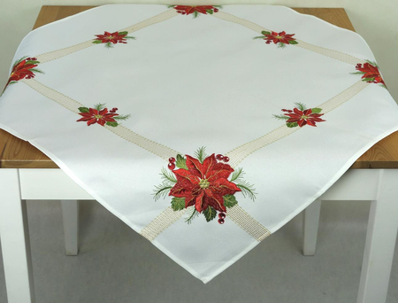 Bieżnik haftowany świąteczny 85 x 85 cm - SH49