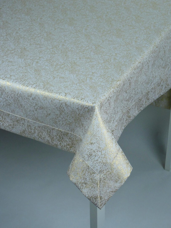 Świąteczny obrus "Marmurek" złoty - mankiet