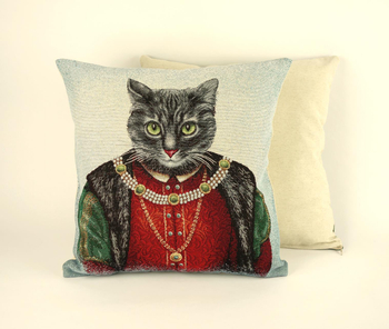 Poszewka gobelinowa - Kot szlachcic