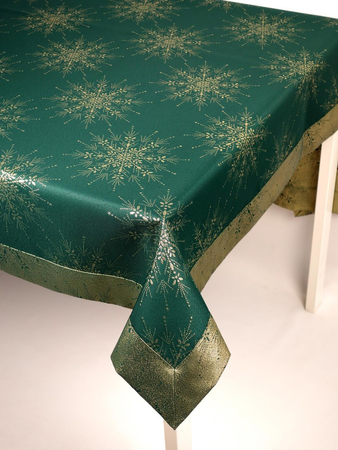 Świąteczny obrus Green Polaris - mankiet