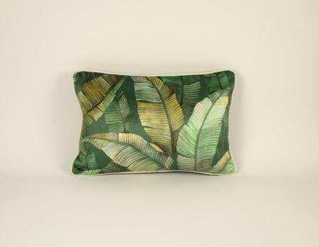 Poduszka welwetowa - Makena Venezia - zielona
