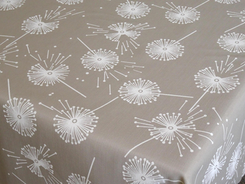 Tkanina obrusowa Dmuchawce beż