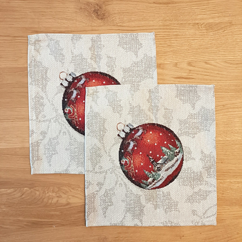 Serwetka świąteczna gobelinowa 24x24 cm - SW204