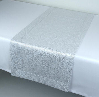 Bieżnik "Marmurek srebrny"  40x160 cm