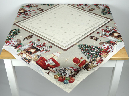 Serweta gobelinowa świąteczna 100x100 - SW275