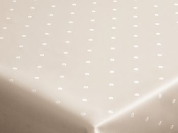 Tkanina obrusowa plamoodporna "kropka" ekri