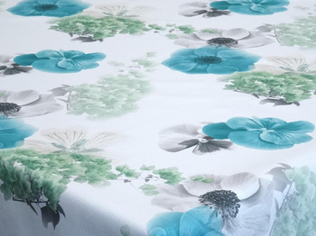 Tkanina obrusowa drukowana "Bratki 9"