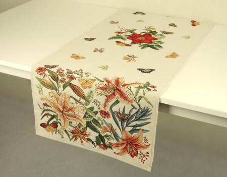 Bieżnik gobelinowy 45x140 - Lilie