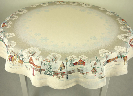 Obrus gobelinowy okrągły SW287 - średnica  140 cm