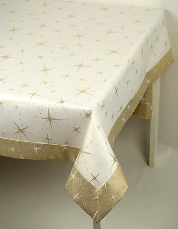 Świąteczny obrus Christmas Star złoty - mankiet