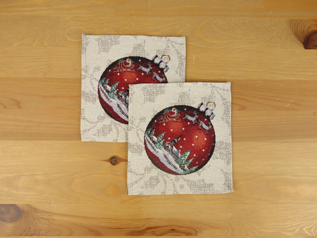 Serwetka świąteczna gobelinowa 18x18 cm - SW204