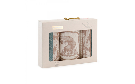 Komplet kuchenny Borowik - brąz 50x70 cm 3 szt.