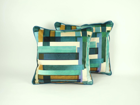 Poszewka welwetowa - Taleh Venezia - turkus