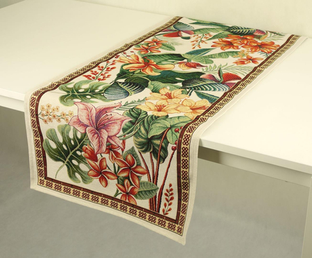 Bieżnik gobelinowy 45x140 - Hibiskus