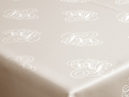 Tkanina obrusowa plamoodporna "Dolar" ekri