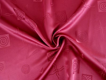 Tkanina obrusowa plamoodporna "Wzorek 3" - bordowa