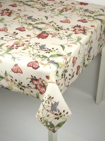 Obrus kolorowy z bawełną Fluture - podszyty