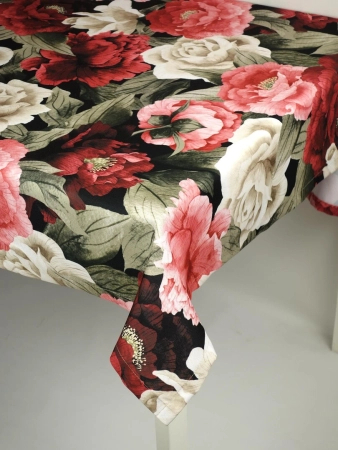 Obrus kolorowy Róże 22 - podszyty