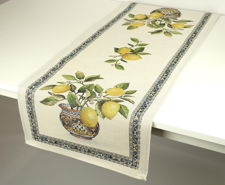 Bieżnik gobelinowy 40x100 - cytryny