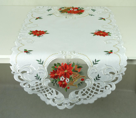 Bieżnik haftowany świąteczny 60 x120 cm - 8142