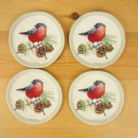 Zestaw serwetek pod filiżankę średnica 11 cm - SW249