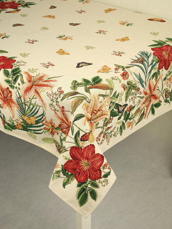 Obrus gobelinowy 220 x 140  - Lilie