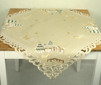 Bieżnik haftowany świąteczny 85x85 cm - 8837