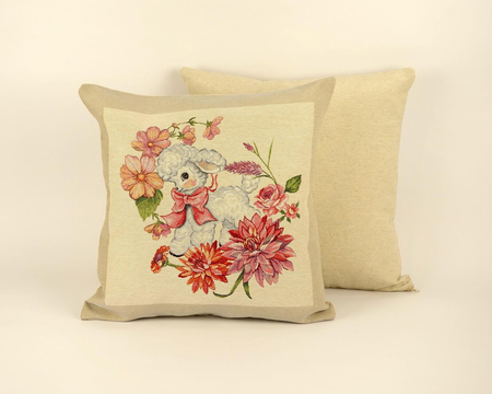 Poszewka gobelinowa wielkanocna "Baranek"