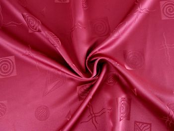 Tkanina obrusowa plamoodporna "Wzorek  3" - bordowa