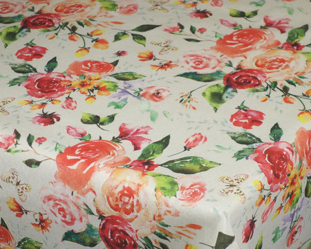 Tkanina obrusowa z bawełną Loneta Zaida - szerokość 280 cm